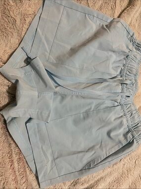 Huk Light Blue Elastic Waist Shorts